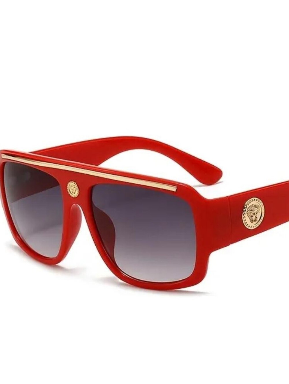 Red Men's Shield Sunglasses